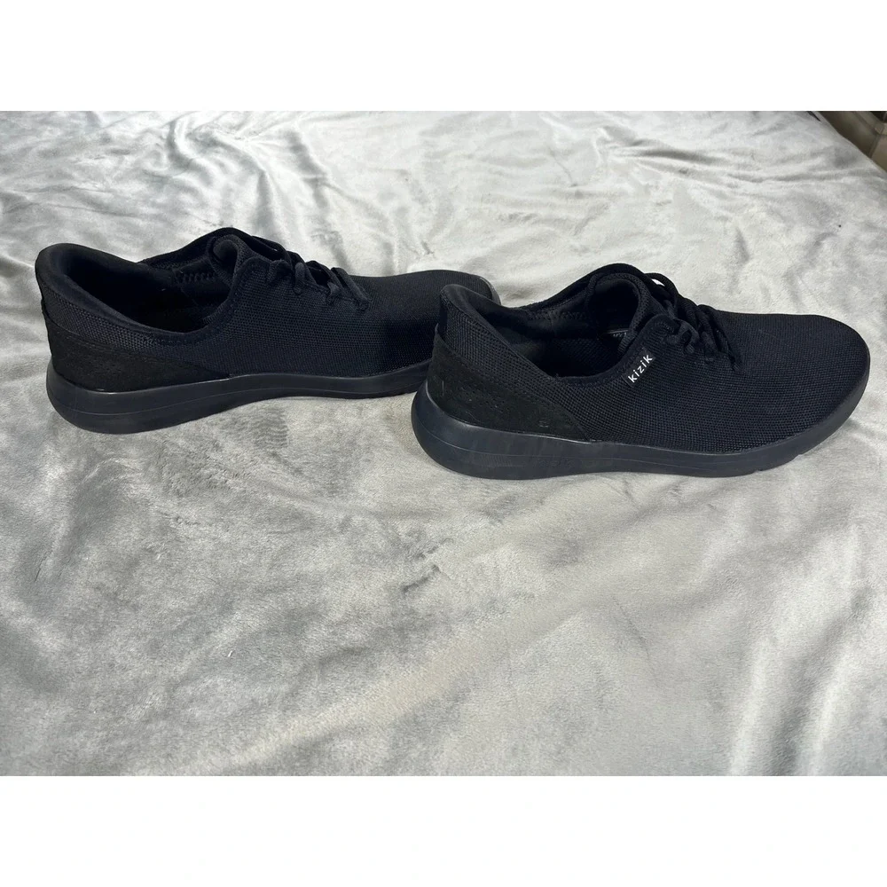 KIZIK MADRID ECO KNIT BLACK‎ SNEAKERS SLIP ONS CASUAL SHOES MN SZ 11 WOMENS 12.5
